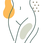 Collagen skin rejuvenation injection illustration.